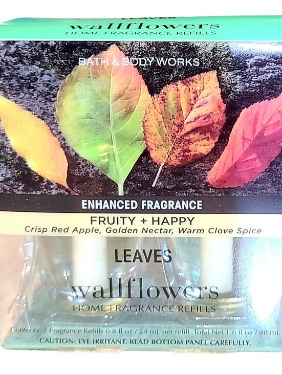 Bath & Body Works Other - LEAVES ENHANCED HOME FRAGRANCE WALLFLOWERS REFILLS 2-PACK BY BATH AND BODY WORKS